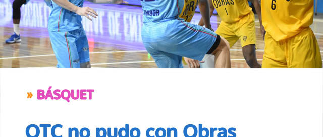 OTC no pudo con Obras y cerró el año con derrota