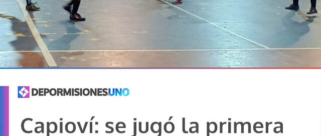 Capioví: se jugó la primera fecha del Torneo de Futsal Femenino en el Polideportivo Municipal