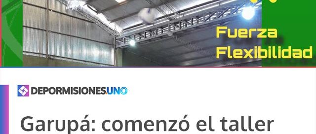 Garupá: comenzó el taller de Newcom recreativo con actividades de bienestar en el Polideportivo La Pista