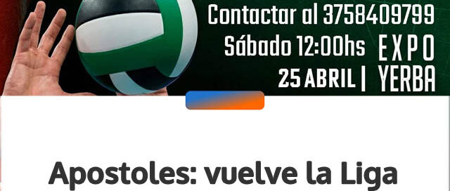 Apostoles: vuelve la Liga Apostoleña de Vóley “Pola Maciel” con una nueva edición en la Expo Yerba